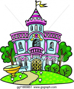 Vector Art - Fairy palace in the beautiful park. EPS clipart ...