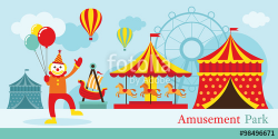 Amusement Park, Circus, Clown, Carnival, Fun Fair, Theme ...