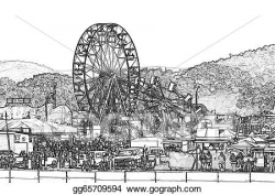 Stock Illustration - Amusement park illustration. Clipart ...