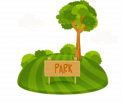 Park Tree Cartoon Clip art - Full of green park 2263*1948 transprent ...
