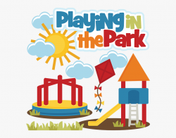 Playing In The Park Svg Files Playground Svg File Kite ...