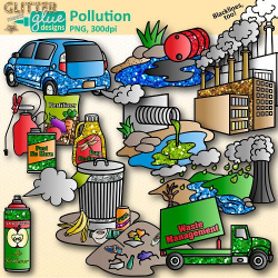 Pollution Clip Art: Earth Conservation of Land Graphics ...