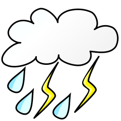 OnlineLabels Clip Art - Weather Symbols: Storm
