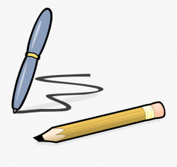 Notepad Clipart Ballpen - Cartoon Pen And Pencil #138369 ...