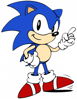 Super sonic the hedgehog clipart