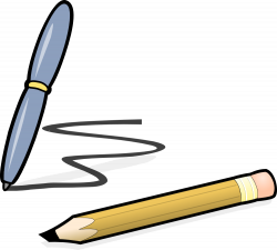 Pen Writing Clipart | Letters Format