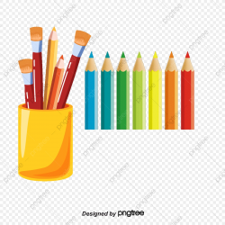 Cartoon Color Pen, Color Clipart, Colored Pencils, Color Pen ...
