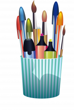 Pencil Clip art - Green stripe pen container 2341*3459 transprent ...