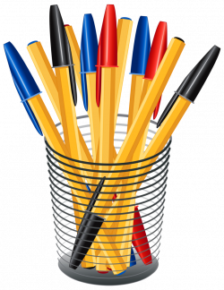 Metal Cup With Pens PNG Clip Art 1271 Clipart Of Pen | typegoodies.me