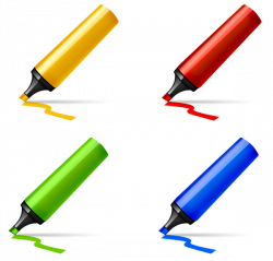 Free Marker pen highlighter icon (PSD) PSD files, vectors & graphics ...