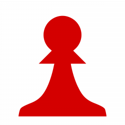 Chess Piece Silhouette - Red Pawn / Peón Rojo Icons PNG - Free PNG ...