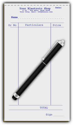 Clipart - Pen with Slip