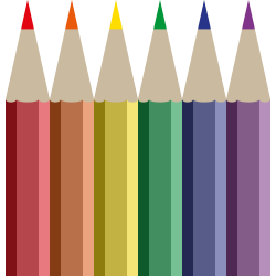 OnlineLabels Clip Art - Coloured Pencils