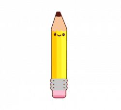 cute kawaii pencil lapiz - Sticker by GLen RoLdan