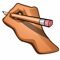 Hand With Pencil Clipart - 2018 Clipart Gallery