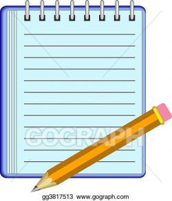Clipart - Note pad. Stock Illustration gg3817513 - GoGraph