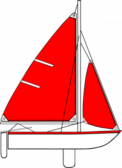 Sailboat clipart red boat - Pencil and in color sailboat clipart red ...