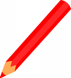 Pencil Red Clip Art at Clker.com - vector clip art online, royalty ...