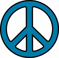 Peace Sign clipart - Pencil and in color peace sign clipart