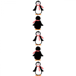 Penguins Border Clip Art, Happy Penguins Rule Border - Clip ...