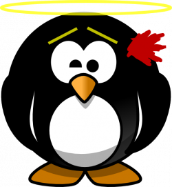 Innocent Penguin-being Shot Clip Art at Clker.com - vector clip art ...