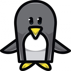 Amazon.com: Cute Simple Penguin Clipart Cartoon Vinyl Decal ...