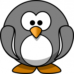 Grey Penguin Clip Art at Clker.com - vector clip art online, royalty ...