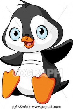 Vector Art - baby penguin. Clipart Drawing gg67225675 - GoGraph
