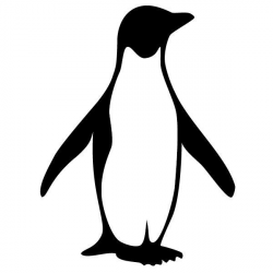 King Penguin clipart penguin outline #2 | Glass etching and ...