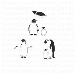 penguin svg, baby penguin svg file, mom and baby svg png jpg, digital  clipart, cute t shirt design, cutting file for Cricut Silhouette