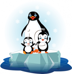Mother Penguin and her Children, Mother's Day Clipart | All ...