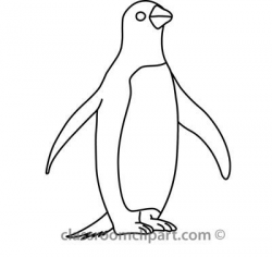 penguin outline | A and K | Penguin drawing, Penguin clipart ...
