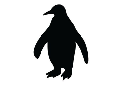 Penguin Silhouette Vector | Silhouette Clip Art | Silhouette ...