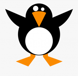 Clip Art Simple Penguin Linux Scallywag March Clipart ...