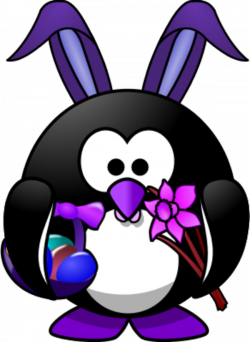 Bunny Penguin - vector Clip Art - Clip Art Library