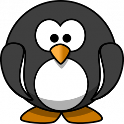 Dark Grey Penguin Clip Art at Clker.com - vector clip art online ...