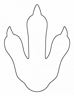 Penguin footprint pattern. Use the printable outline for crafts ...