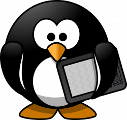 penguin reading clipart - Clipground