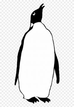 Emperor Penguin Drawing - Black And White Emperor Penguin ...