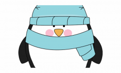 Cute Clipart Winter - Boy And Girl Penguins Clipart Free PNG ...
