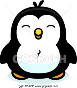 Vector Art - Cartoon baby penguin. Clipart Drawing ...