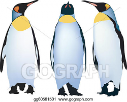 EPS Illustration - Three penguins. Vector Clipart gg60581501 ...