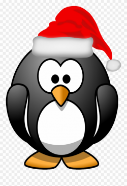 Xmas Stuff For Christmas Penguin Clipart Black And - Penguin ...