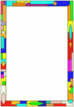Clipart - Stained Glass Border 01