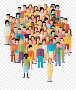 Crowd Clipart Transparent Person - Population Stock - Png ...