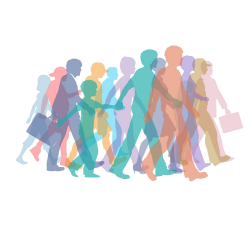 Crowd People Clip art - Crowds of people silhouette 1500*1500 ...