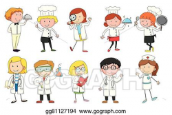 Vector Art - Occupations. Clipart Drawing gg81127194 - GoGraph