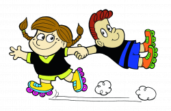 28+ Collection of Family Roller Skating Clipart | High quality, free ...