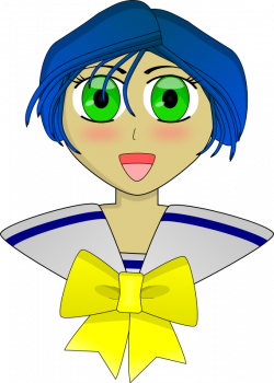 Anime Schoolgirl Clipart