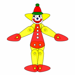 Clipart - Toy Clown Puppet Animation